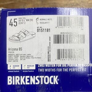 Birkenstock Arizona BS Mocca Sandals Size 45